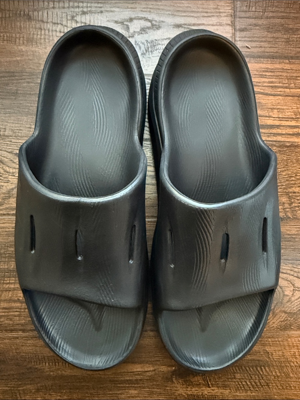 Hoka Men's Black Foam Slide Sandals